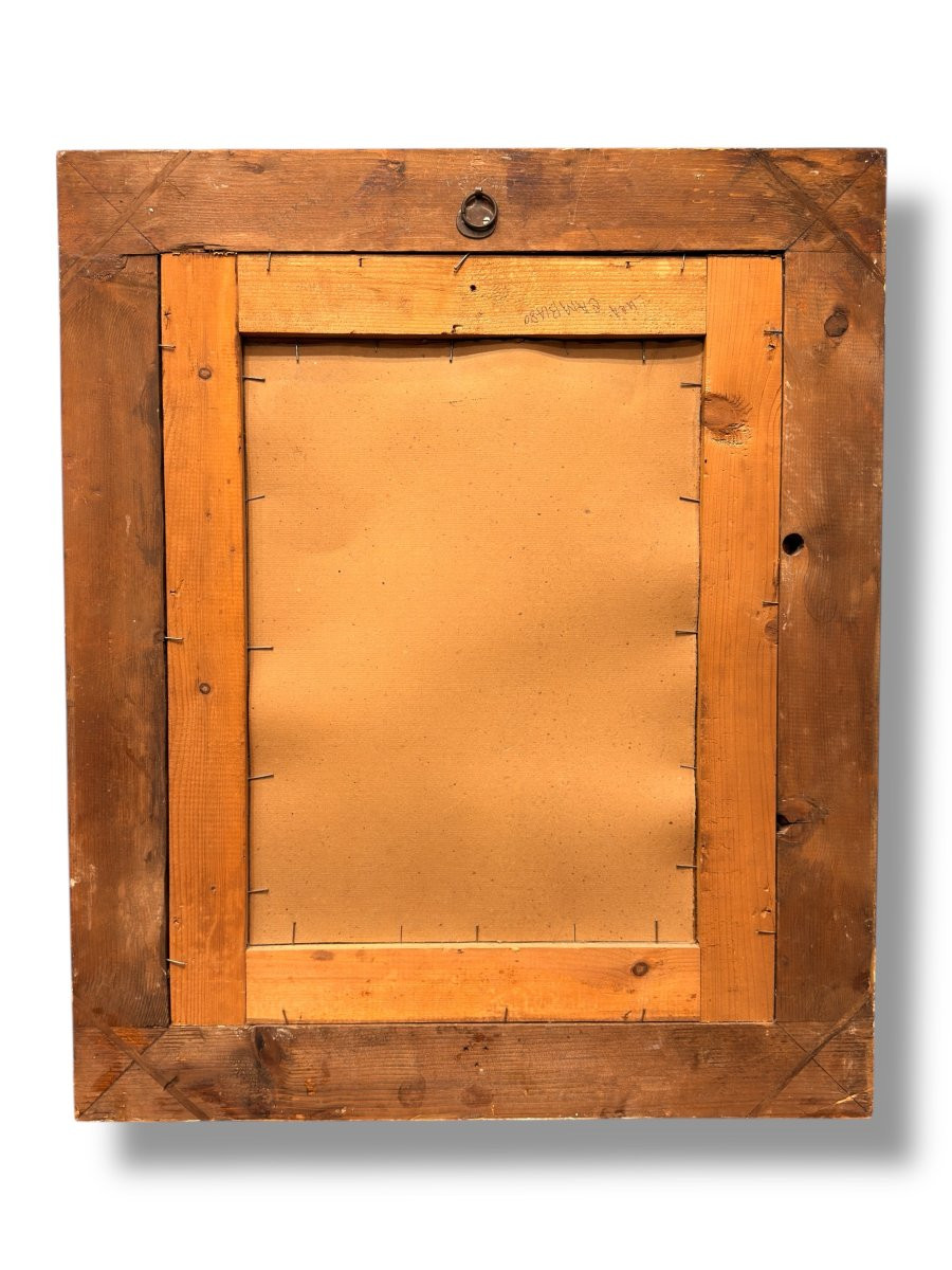 San Michele Arcangelo che sconfigge il Drago -Pittura su vetro- Romania Seconda Metà XIX Secolo-photo-3